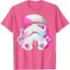 image:imageStar Wars Stormtrooper GeometricPrism Helmet Graphic TShirt TShirtPink Heather