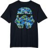 image:imageStar Wars Stormtrooper Hawaiian Print Helmet TShirt C1 TShirtBlack