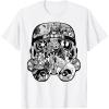 image:imageStar Wars Stormtrooper Helmet Comic Collage Graphic TShirtWhite