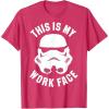 image:imageStar Wars Stormtrooper Work Face Helmet TShirtRed Heather