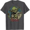 image:imageStar Wars Vintage Yoda Logo TShirtDark Heather Grey
