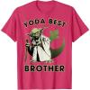 image:imageStar Wars Yoda Best Brother Rebel Logo TShirtRed Heather