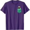 image:imageStar Wars Yoda Faux Pocket Graphic TShirt TShirtPurple