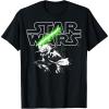 image:imageStar Wars Yoda Lightsaber Logo TShirtBlack