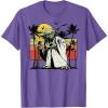 image:imageStar Wars Yoda Retro Striped Vintage Sunset Beach TShirt TShirtPurple Heather