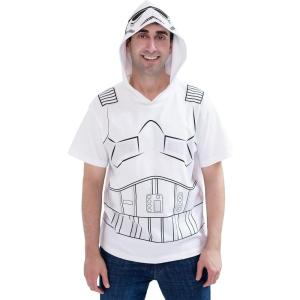 image:imageSTAR WARS Hooded Matching Family Cosplay TShirt Toddler to Adult Sizes 4T  2XLWhite  Stormtrooper
