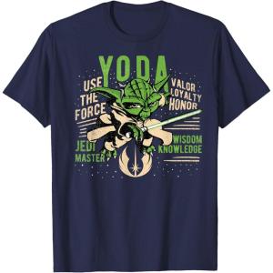 image:imageStar Wars Clone Wars Yoda Jedi Master Portrait TShirtNavy Blue