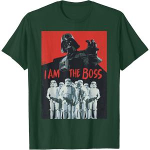 image:imageStar Wars Darth Vader I Am The Boss Stormtrooper TShirtDark Green