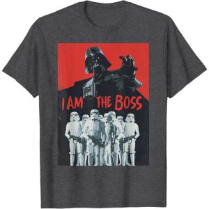 image:imageStar Wars Darth Vader I Am The Boss Stormtrooper TShirtDark Heather Grey