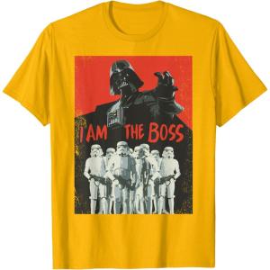 image:imageStar Wars Darth Vader I Am The Boss Stormtrooper TShirtGolden Yellow