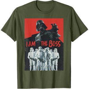 image:imageStar Wars Darth Vader I Am The Boss Stormtrooper TShirtOlive Green