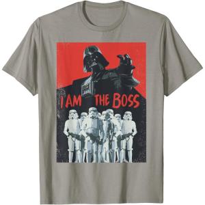 image:imageStar Wars Darth Vader I Am The Boss Stormtrooper TShirtSlate Grey