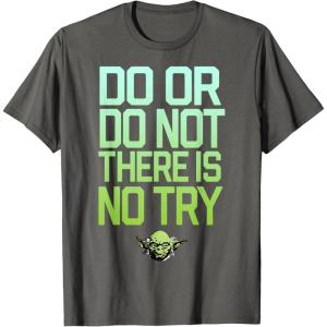 image:imageStar Wars Do Or Do Not There Is No Try Yoda TShirt C2 TShirtAsphalt Grey