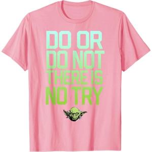 image:imageStar Wars Do Or Do Not There Is No Try Yoda TShirt C2 TShirtPink