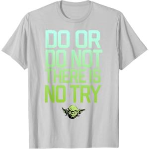 image:imageStar Wars Do Or Do Not There Is No Try Yoda TShirt C2 TShirtSilver Grey