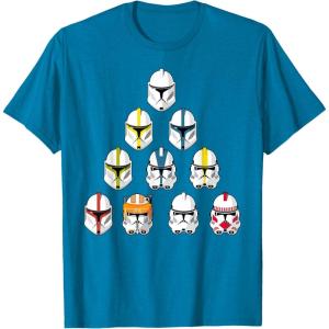 image:imageStar Wars Imperial Stormtroopers Helmet Pyramid TShirt TShirtSapphire Blue