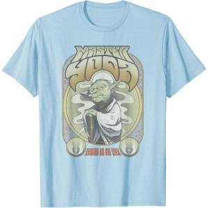 image:imageStar Wars Master Yoda Seventies Retro Poster TShirtBaby Blue