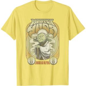 image:imageStar Wars Master Yoda Seventies Retro Poster TShirtLemon Yellow