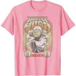 image:imageStar Wars Master Yoda Seventies Retro Poster TShirtPink