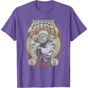 image:imageStar Wars Master Yoda Seventies Retro Poster TShirtPurple Heather