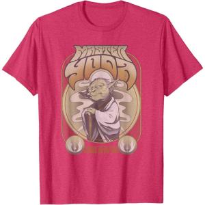 image:imageStar Wars Master Yoda Seventies Retro Poster TShirtRed Heather