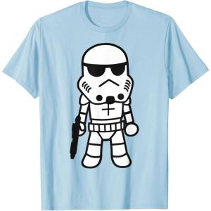 image:imageStar Wars Stormtrooper Cute Cartoon Style Graphic TShirt TShirtBaby Blue