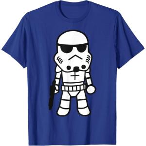 image:imageStar Wars Stormtrooper Cute Cartoon Style Graphic TShirt TShirtRoyal Blue
