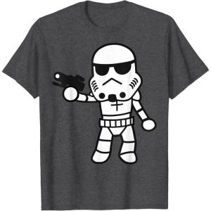image:imageStar Wars Stormtrooper Cute ChibiKawaii Graphic TShirt TShirtDark Heather Grey