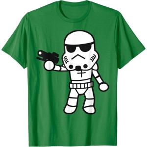 image:imageStar Wars Stormtrooper Cute ChibiKawaii Graphic TShirt TShirtKelly Green