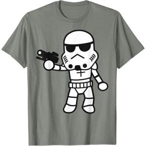 image:imageStar Wars Stormtrooper Cute ChibiKawaii Graphic TShirt TShirtOlive Heather