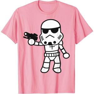 image:imageStar Wars Stormtrooper Cute ChibiKawaii Graphic TShirt TShirtPink