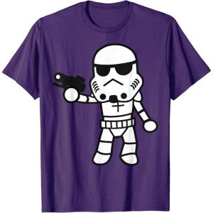image:imageStar Wars Stormtrooper Cute ChibiKawaii Graphic TShirt TShirtPurple