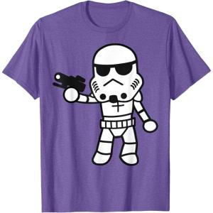image:imageStar Wars Stormtrooper Cute ChibiKawaii Graphic TShirt TShirtPurple Heather
