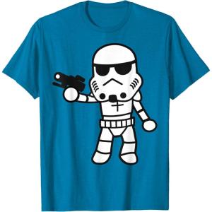 image:imageStar Wars Stormtrooper Cute ChibiKawaii Graphic TShirt TShirtSapphire Blue