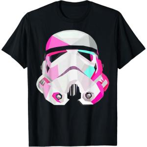 image:imageStar Wars Stormtrooper GeometricPrism Helmet Graphic TShirt TShirtBlack