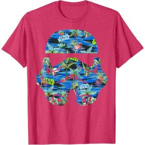 image:imageStar Wars Stormtrooper Hawaiian Print Helmet Graphic TShirt TShirtRed Heather
