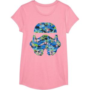image:imageStar Wars Stormtrooper Hawaiian Print Helmet TShirt C1 TShirtPink