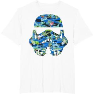 image:imageStar Wars Stormtrooper Hawaiian Print Helmet TShirt C1 TShirtWhite