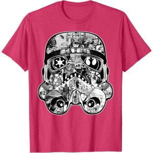 image:imageStar Wars Stormtrooper Helmet Comic Collage Graphic TShirtRed Heather