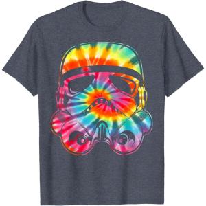 image:imageStar Wars Stormtrooper Tie Dye Big Face TShirtHeather Blue