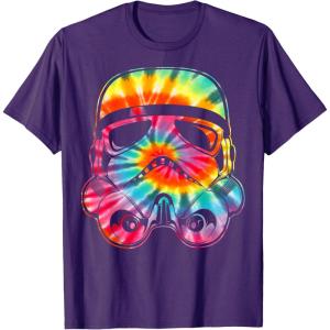 image:imageStar Wars Stormtrooper Tie Dye Big Face TShirtPurple