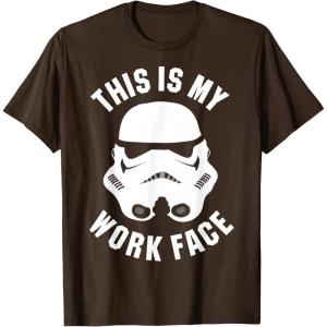image:imageStar Wars Stormtrooper Work Face Helmet TShirtBrown