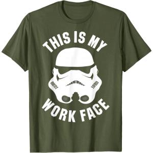 image:imageStar Wars Stormtrooper Work Face Helmet TShirtOlive Green