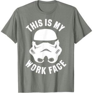 image:imageStar Wars Stormtrooper Work Face Helmet TShirtOlive Heather