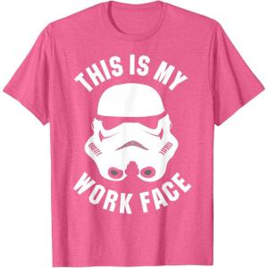 image:imageStar Wars Stormtrooper Work Face Helmet TShirtPink Heather
