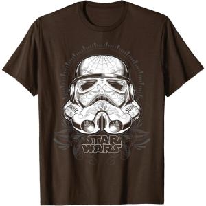 image:imageStar Wars Tattoo Stormtrooper Helmet Graphic TShirt TShirtBrown