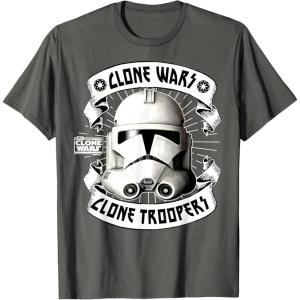 image:imageStar Wars The Clone Wars Stormtrooper Banners TShirtAsphalt Grey