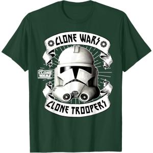 image:imageStar Wars The Clone Wars Stormtrooper Banners TShirtDark Green