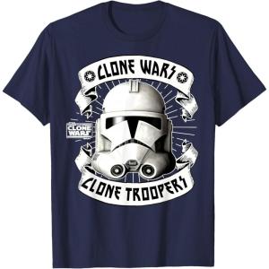 image:imageStar Wars The Clone Wars Stormtrooper Banners TShirtNavy Blue