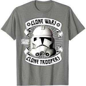 image:imageStar Wars The Clone Wars Stormtrooper Banners TShirtOlive Heather